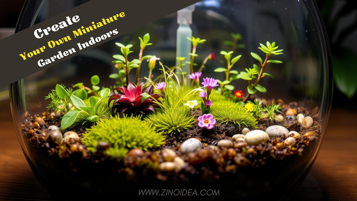 Create Your Own Miniature Garden Indoors